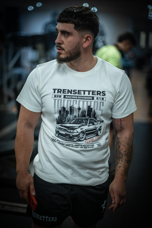 Trensetters Racing Division T-Shirt - 100% Cotton, Oversize Fit